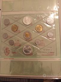 serie divisionale monete italiane 1991 Vivaldi