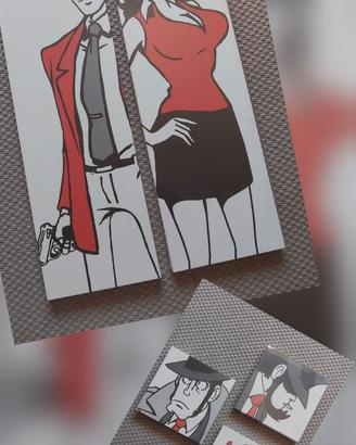 🎨 Set quadri canvas Lupin III