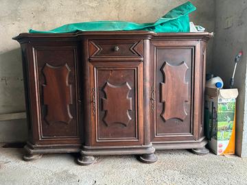 Mobile da salotto, in legno massello, inizio ‘900