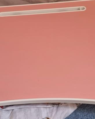 🌸 TAVOLINO DA LETTO PIEGHEVOLE - ROSA E BIANCO 🌸