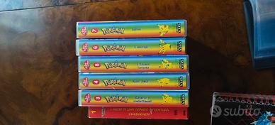 lotto VHS Pokemon Vintage numeri 3 4 6 7 8 