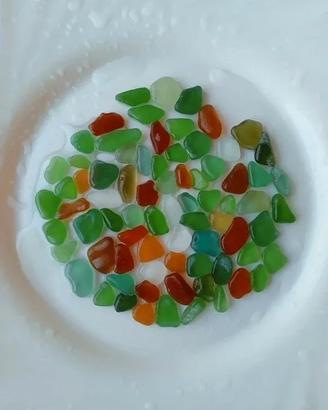 70+ pezzi di Vetro Marino Per Artigianato Mosaico