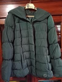 Piumino donna verde bottiglia taglia 46