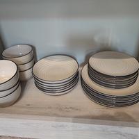 Servizio da Tavola 24pz Piatti Ceramica Porcellana