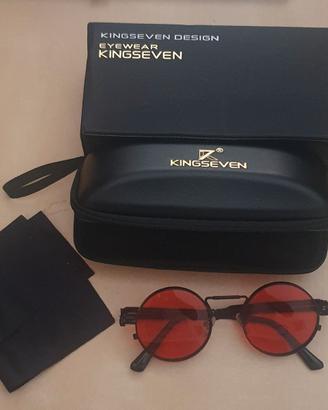Occhiali KINGSEVEN Rossi Rotondi