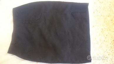 Gonna nera dritta sigaretta Large