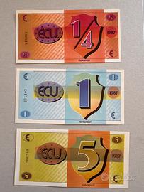 Ecu 1987 banconote 1 5 euro eurofest