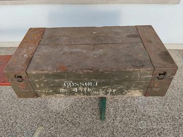 Baule militare d'epoca – cassa militare in legno e