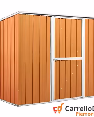 Casetta giardino in Acciaio 260x185 legno chiaro