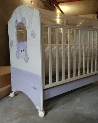 LETTINO PER BAMBINI AZUR IN LEGNO CON DOGHE