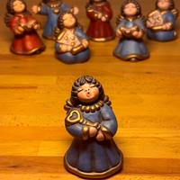 Thun angelo ceramica blu con chiave dorata