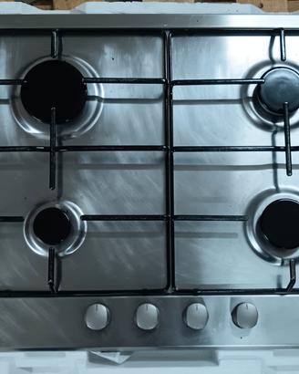 Piano cottura a gas Candy 4 fuochi - acciaio inox