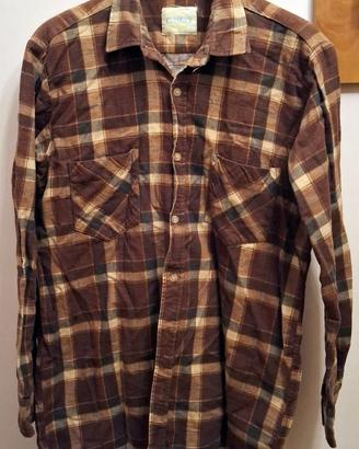 Camicia uomo vintage a quadri Mellow taglia L/M