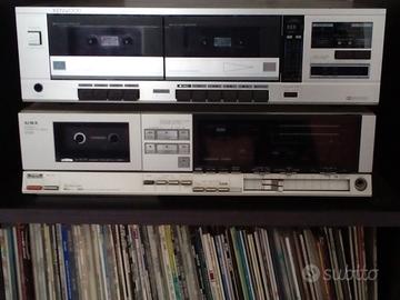KENWOOD KX-55W stereo cassette deck doppia piastra