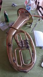 Flicorno tenore baritono ovale tipo tirolese a 3 c