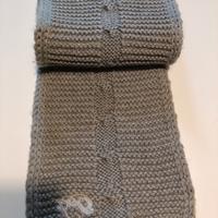 sciarpa in lana grigia 