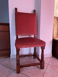 6 sedie da salotto neobarocche