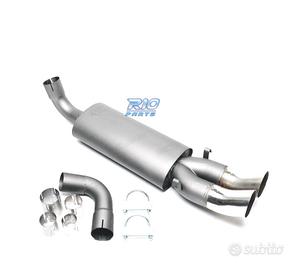 SILENZIATORE DI SCARICO PER AUDI 80 1986-1996 x2 D