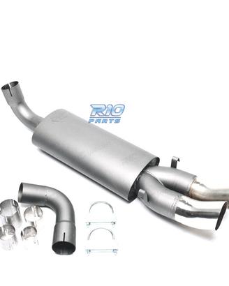 SILENZIATORE DI SCARICO PER AUDI 80 1986-1996 x2 D