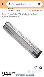 Bosch PowerTube 800 Wh batteria Smart