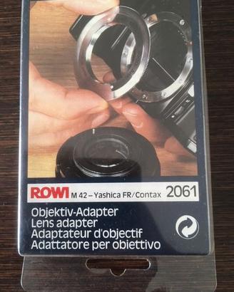 adattatore per obiettivo M42 yashica/contax