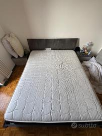 Letto contenitore matrimoniale+materasso