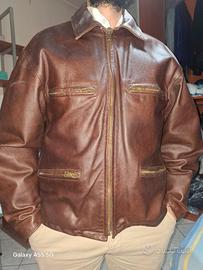 giubbotto trapuntato in vera pelle