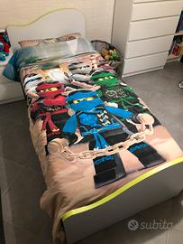 Letto singolo con contenitore