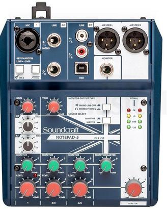 Mixer Soundcraft notpad 5