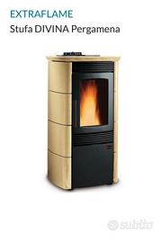 Stufa pellet extra flame divina usata perfetta
