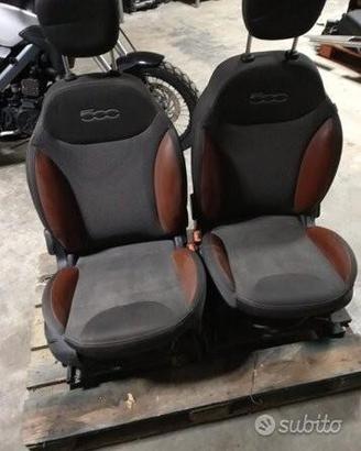 Interni fiat 500 l pelle e tessuto