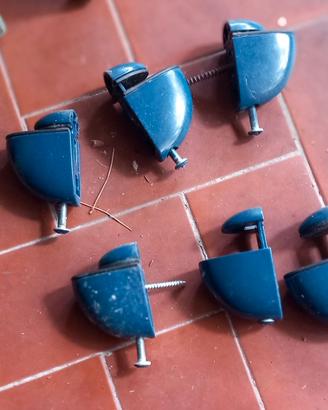 Reggimensole supporti in metallo blu con mensole