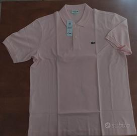 Polo Lacoste uomo  tg 7/XXL rosa Classic  Fit