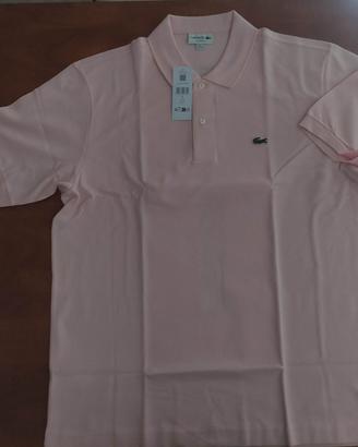 Polo Lacoste uomo  tg 7/XXL rosa Classic  Fit