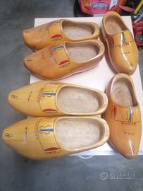 scarpe in legno fatte a mano