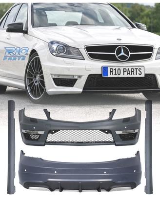 KIT CARROZZERIA MERCEDES C W204 11-15 LOOK AMG C63