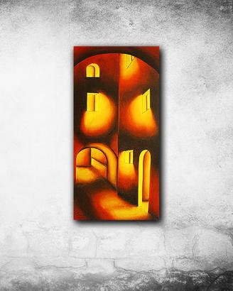 Dipinto olio su tela cm. 60x30