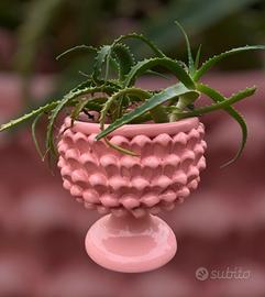 Vaso centrotavola in ceramica siciliana