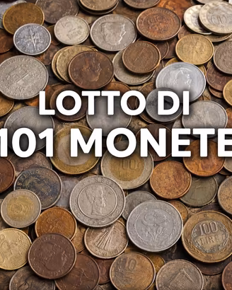 LOTTO 101 MONETE, BANCONOTE ITALIANE ED ESTERE