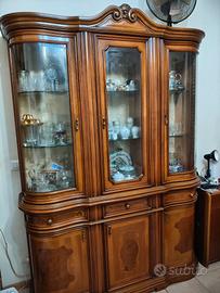 Cristalliera Noce e Radica 250x200 cm - 2 Corpi