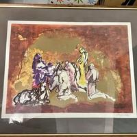 Stampa firmata Angelo Tassi – scena sacra