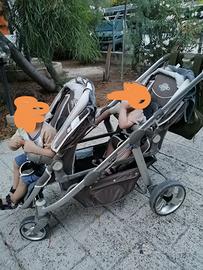 PASSEGGINO TRIO GEMELLARE BREVI