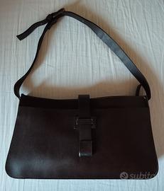Borsa vintage a spalla di cuoio ingrassato