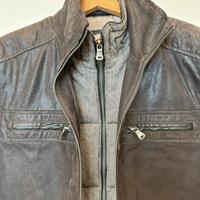 Giacca in pelle da uomo, come nuova