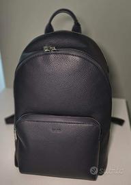 Nuovo zaino HUGO BOSS in pelle, blu scuro