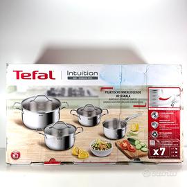 Pentole tefal intuiton in acciaio inox 7 pentole