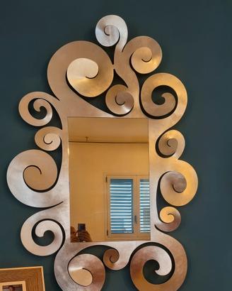 specchio verniciato oro 