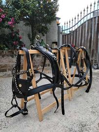 Finimento Per Cavallo Da Carrozza-CUCITO A MANO-