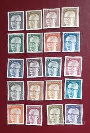🇩🇪Germania 1970- 20 valori MNH- Gustav Heinemann