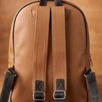 Zaino in vera pelle - Made In Italy (bicolore)